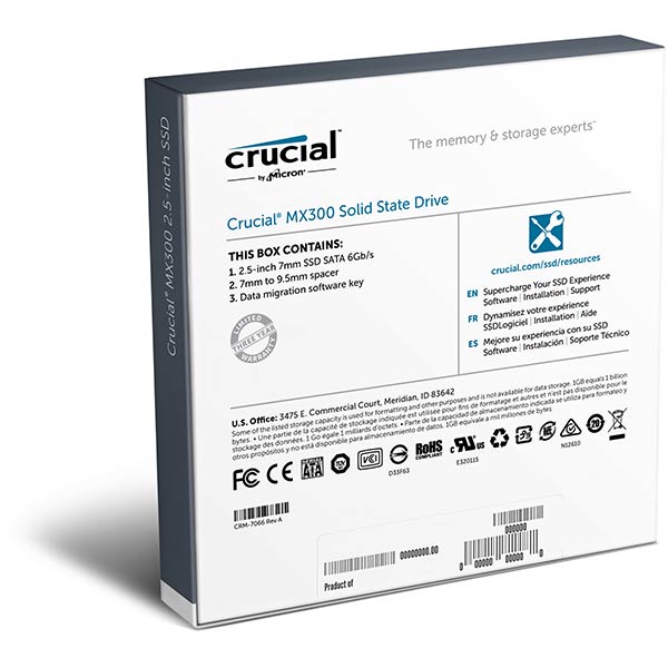 【275GB】Crucial MX300 SSD CT275MX300SSD1